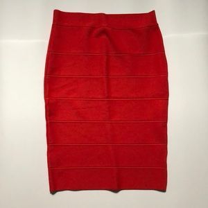 Romeo & Juliet Couture red bandage skirt
